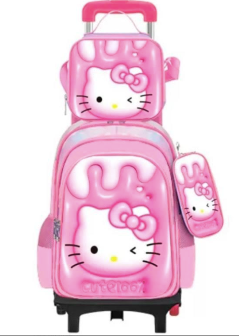 17 h kid's rolling backpack Rolling School Backpack Set – Durable, Spacious, and Easy-to-Carry for – HC  Baby care